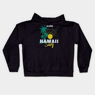 Aloha Hawaii Surf Sunset Kids Hoodie